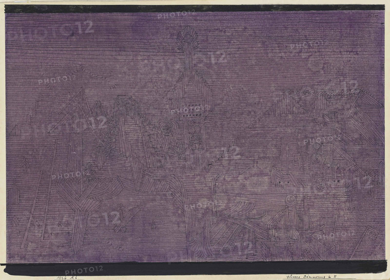Heavy twilight in X., 1926. Creator: Klee, Paul (1879-1940).