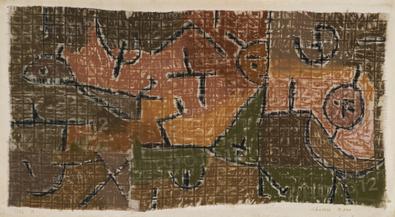 Schwarze Messe (Black Mass), 1936. Creator: Klee, Paul (1879-1940).