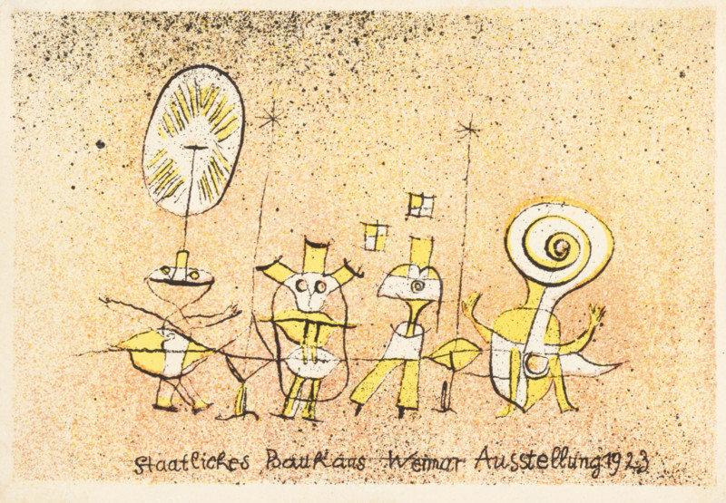The Bright Side. Postcard for Bauhaus Exhibition Weimar, 1923. Creator: Klee, Paul (1879-1940).