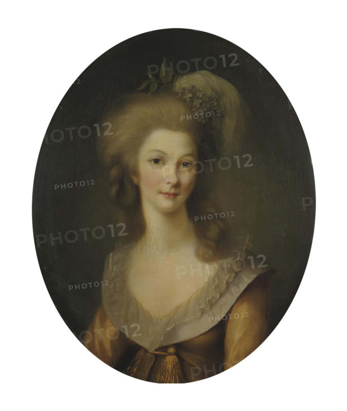 Portrait of Marie Louise of Savoy (1749-1792), Princess of Lamballe, 1779. Creator: Lemoine, Marie-Victoire (1754-1820).