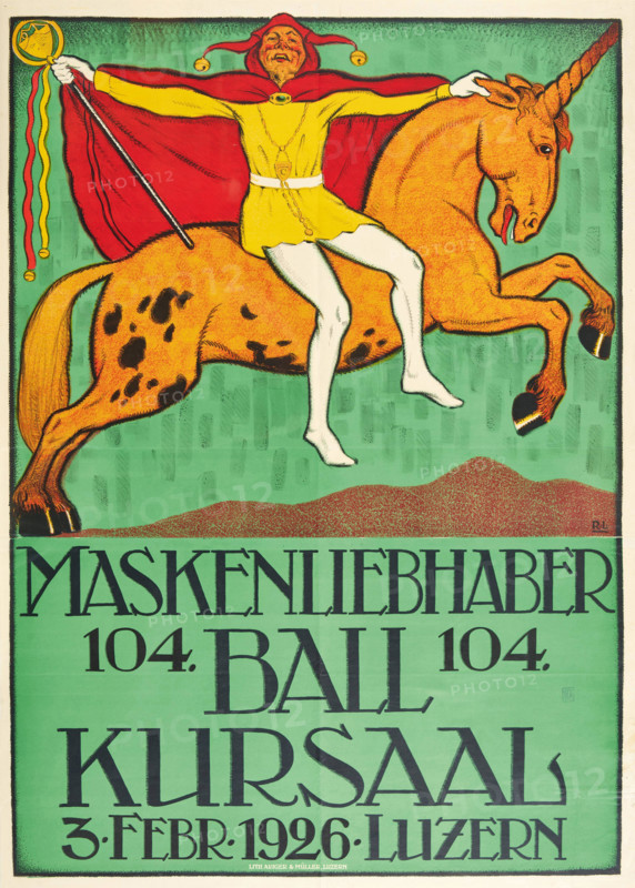 Mask Lovers' Ball, Kursaal Lucerne, 1926. Creator: Lienert, Rudolf (1873-1950).