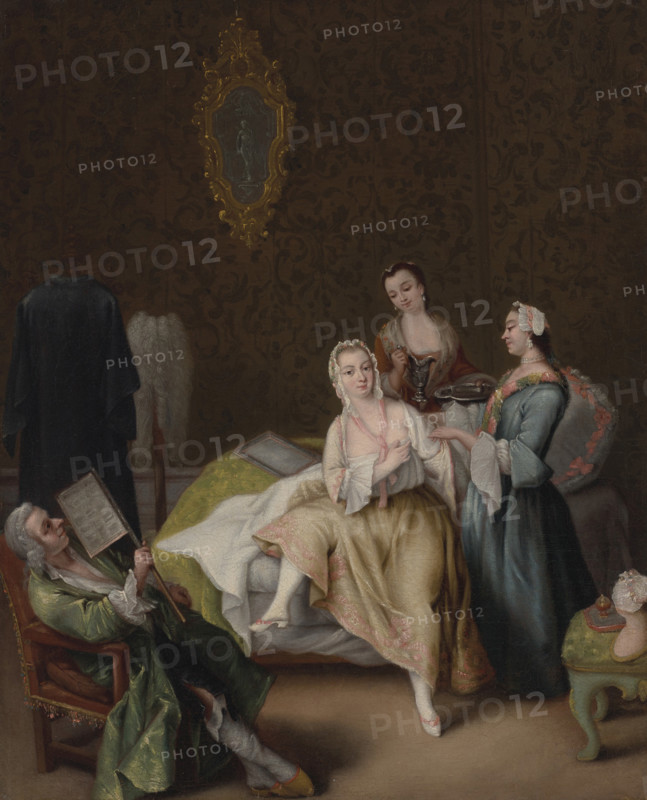 Il risveglio della dama (The waking of the lady). Creator: Longhi, Pietro (1701-1785).