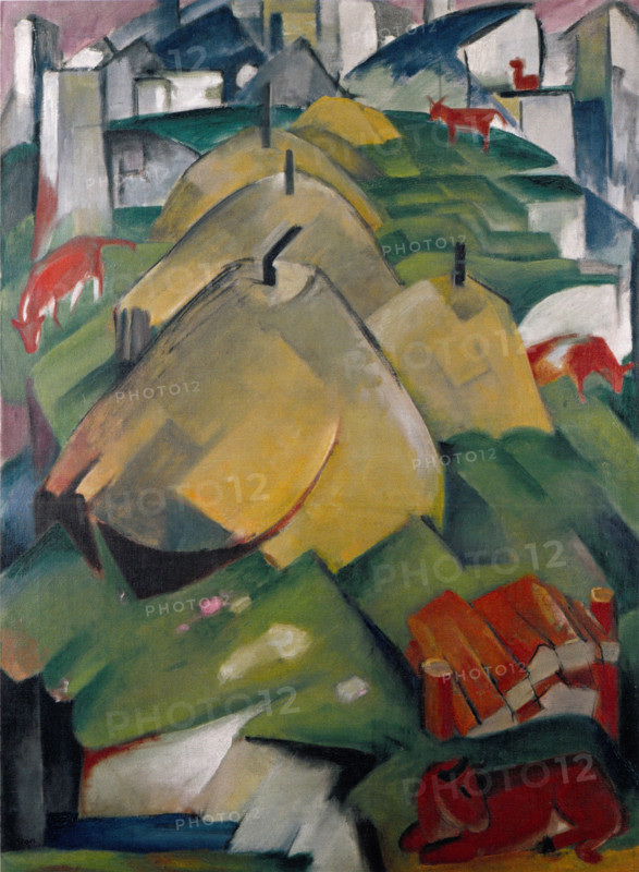 Alpine Scene (Haystacks), 1912. Creator: Marc, Franz (1880-1916).