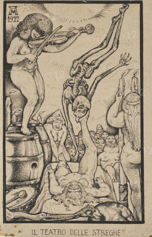 The Witches' Theater, 1922. Creator: Martini, Alberto (1876-1954).