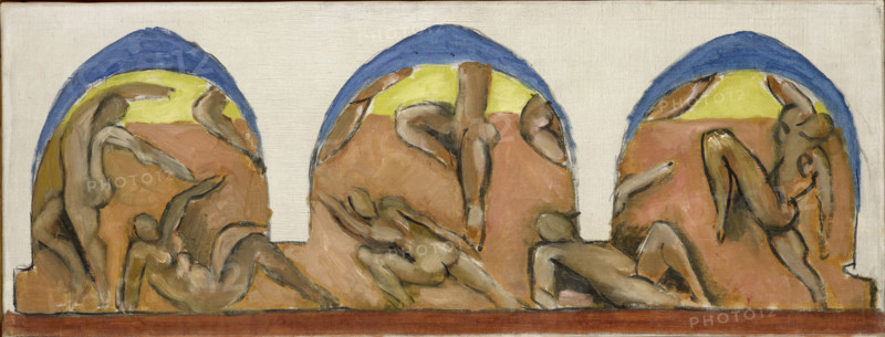 Study for Barnes Mural "The Dance", Ocher Harmony, 1930-1931. Creator: Matisse, Henri (1869-1954).