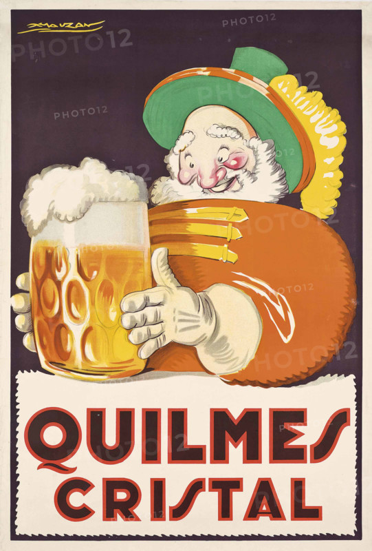 Quilmes Cristal Bier, 1930. Creator: Mauzan, Luciano Achille (1883-1952).