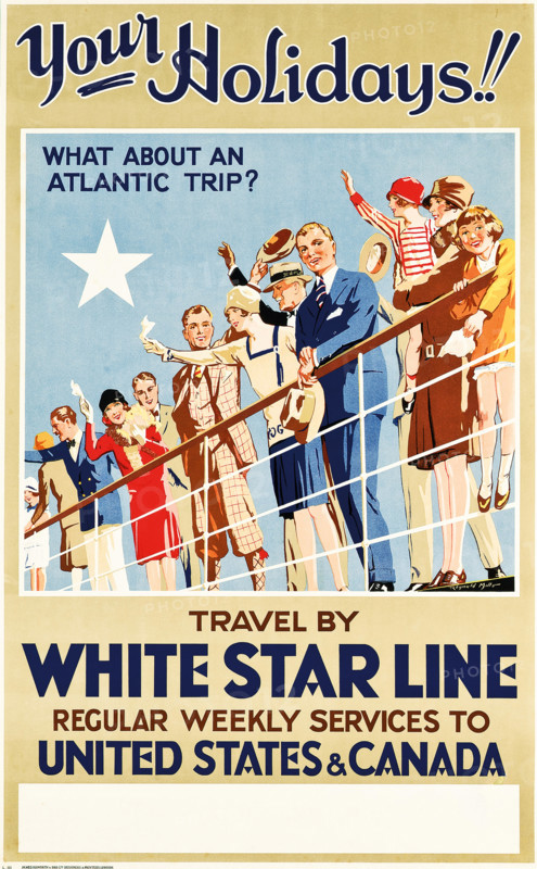 White Star Line - Your Holidays!, c1927. Creator: Mills, Reginald (1896-1950).