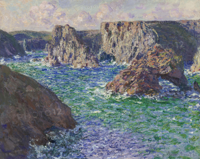 La Roche Guibel, Port-Domois, 1886. Creator: Monet, Claude (1840-1926).