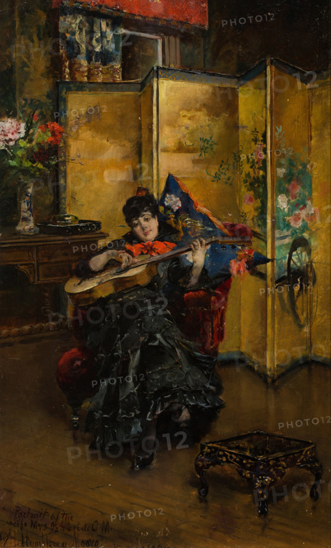 Portrait of Isabel de Cistué y Nieto, 1895. Creator: Moore, Henry Humphrey (1844-1926).