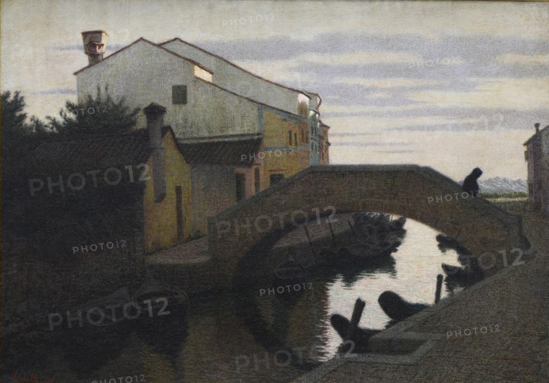 The first mass in Burano, 1910. Creator: Morbelli, Angelo (1853-1919).