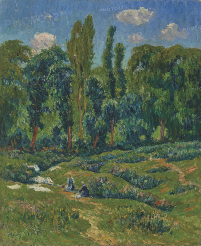Washerwomen, 1907. Creator: Moret, Henry (1856-1913).