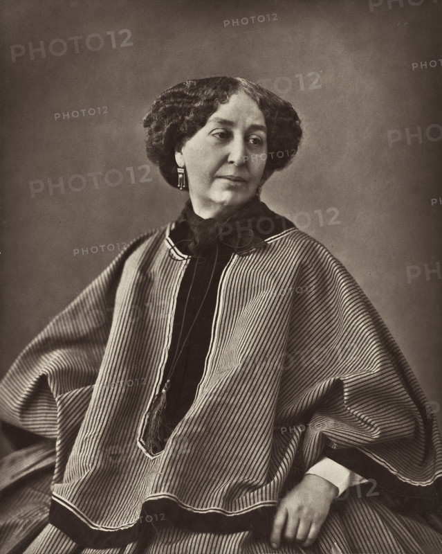 Portrait of George Sand, 1864. Creator: Nadar, Gaspard-Félix (1820-1910).