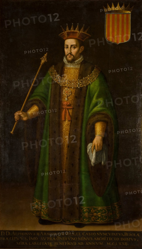 Portrait of Alfonso II (1157-1196), King of Aragon, First third of 17th cen.. Creator: Pertús, Rafael (1564-1648).