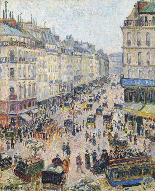 The Rue Saint-Lazare, bright weather, 1893. Creator: Pissarro, Camille (1830-1903).