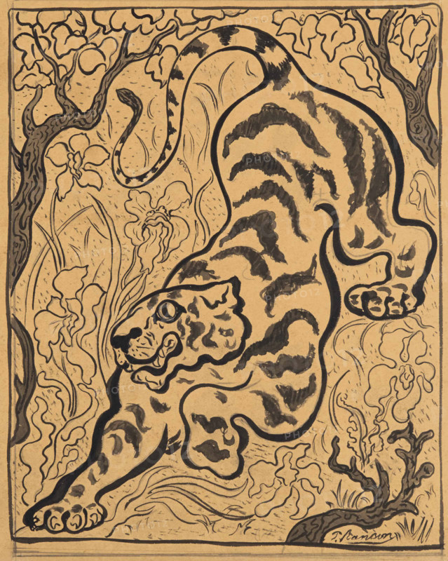 Tiger in the jungles, 1893. Creator: Ranson, Paul Elie (1864-1909).