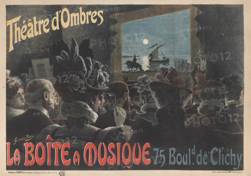 Théâtre d'Ombres, 1897. Creator: Redon, Georges (1869-1943).