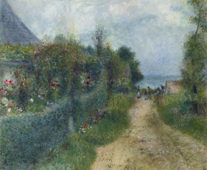 The road to Wargemont, 1879. Creator: Renoir, Pierre Auguste (1841-1919).