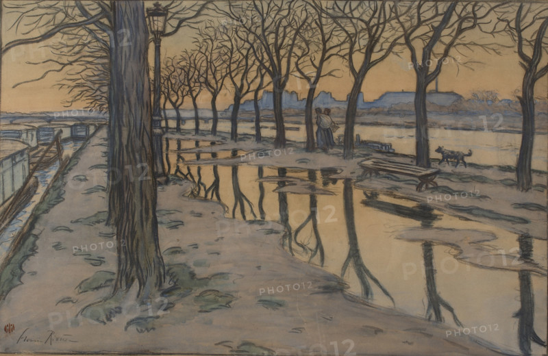 Île aux Cygnes, c1900. Creator: Rivière, Henri (1864-1951).