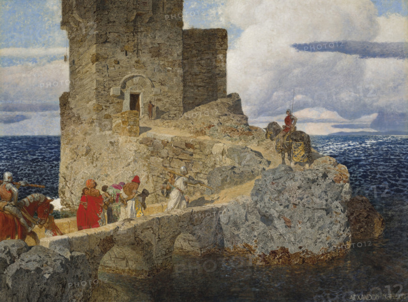Moorish tower on the Spanish coast. Creator: Rothaug, Alexander (1870-1946).