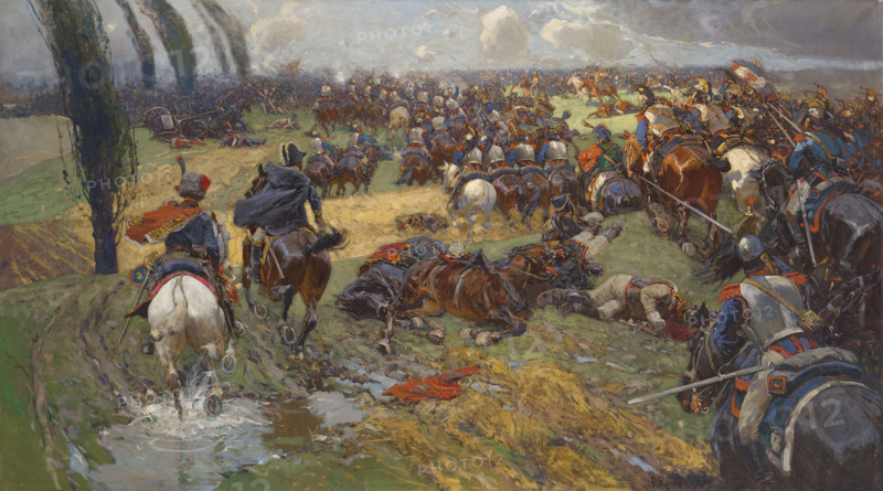 The Battle of the Katzbach on 26 August 1813, 1914. Creator: Roubaud, Franz (1856-1928).