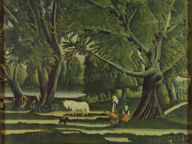 Vue de Bretagne, l'été (View in Brittany, Summer), 1907. Creator: Rousseau, Henri Julien Félix (1844-1910).