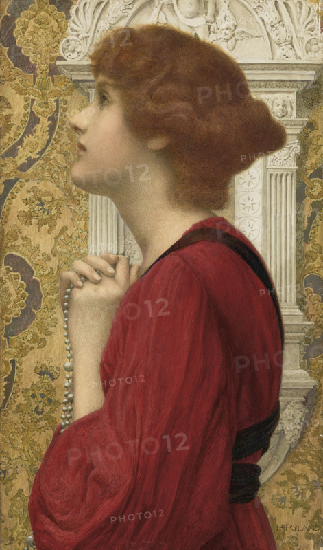 The guarded flame. Creator: Ryland, Henry (1856-1924).