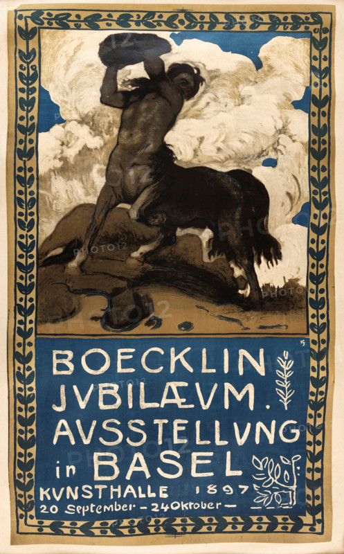 Boecklin Anniversary Exhibition in Basel, 1897. Creator: Sandreuter, Hans (1850-1901).