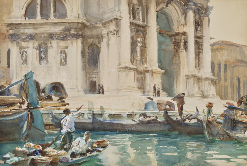The Façade of La Salute, Venice, c1903. Creator: Sargent, John Singer (1856-1925).