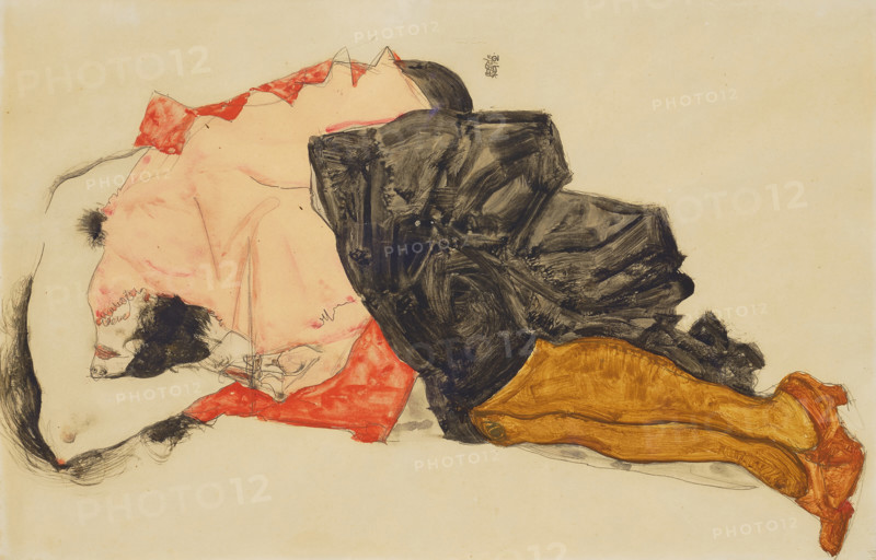 Woman Hiding Her Face, 1912. Creator: Schiele, Egon (1890-1918).