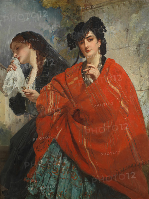 The Five Senses: Smell, c1865. Creator: Schlesinger, Henry Guillaume (1814-1893).