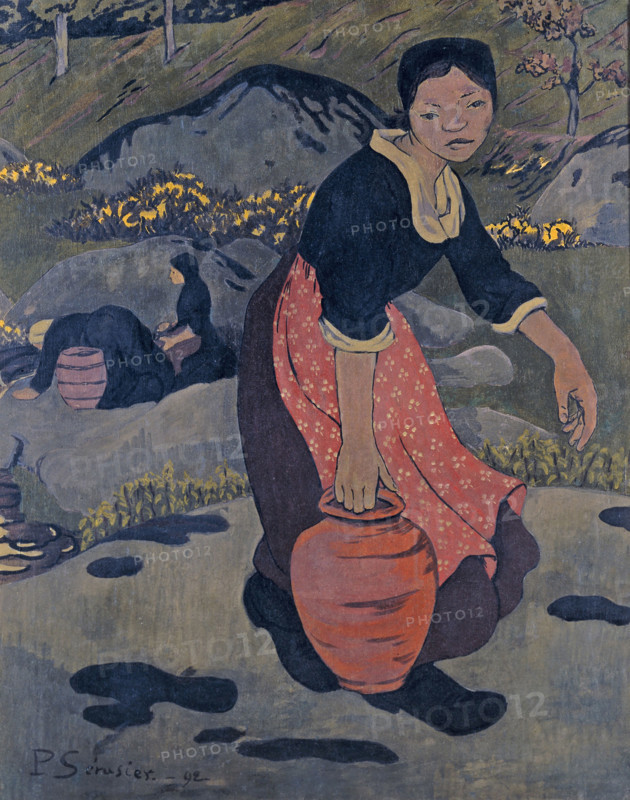 Young Breton woman with a pitcher, 1892. Creator: Sérusier, Paul (1864-1927).