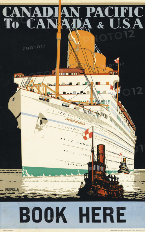 Canadian Pacific, to Canada & U.S.A, 1933. Creator: Shoesmith, Kenneth Denton (1890-1939).