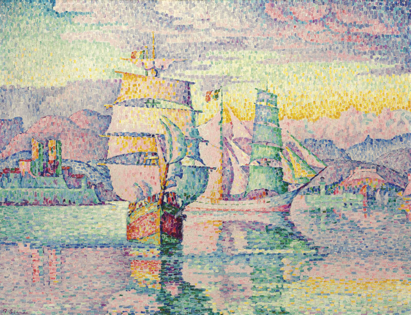 Les bricks-goélettes. Antibes, 1916. Creator: Signac, Paul (1863-1935).