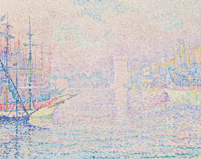 Marseille. The old port, 1906. Creator: Signac, Paul (1863-1935).