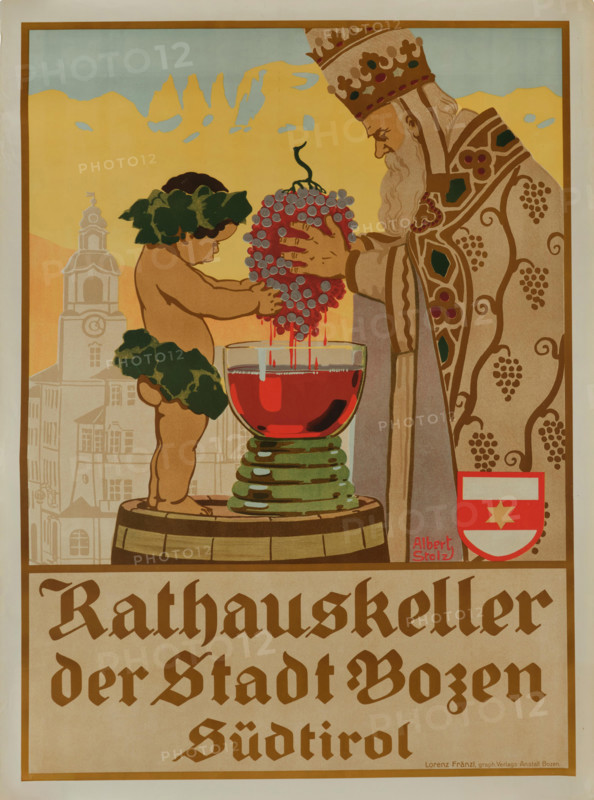 Town Hall Cellar of the City of Bolzano - South Tyrol, 1922. Creator: Stolz, Albert (1875-1947).
