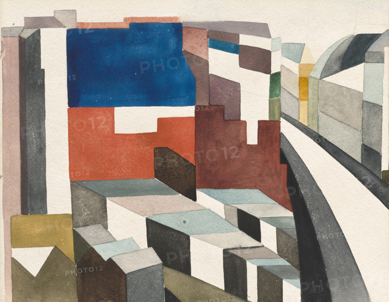 Cimetière de Montmartre, Paris, 1926. Creator: Taeuber-Arp, Sophie (1889-1943).
