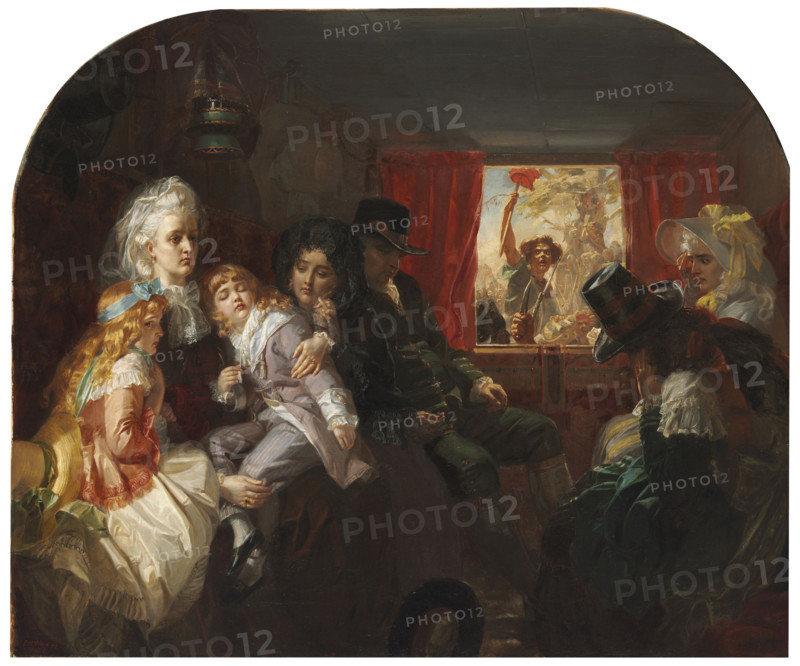 The return from flight: Louis XVI, Marie Antoinette, the Dauphin, Dauphiness, and Princess..., 1872. Creator: Ward, Edward Matthew (1816-1879).