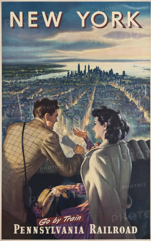 New York. Pennsylvania Railroad. Creator: Wood, Harley (active 1930s-1950s).