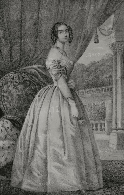 Mathilde Karoline of Bavaria, (1813-1862), daughter of King Ludwig I of Bavaria. 1852.  Creator: Unknown.