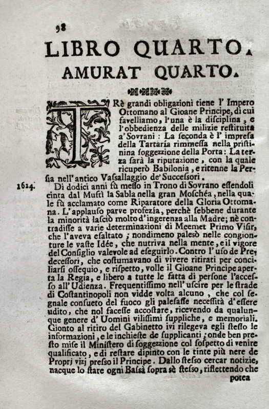 Mappamondo Istorico, Volume VI, Part II: Life of the Ottoman Emperors, 1722.  Creator: Antonio Foresti.