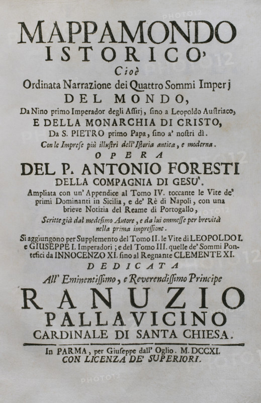 Mappamondo Istorico, 1711.  Creator: Antonio Foresti.