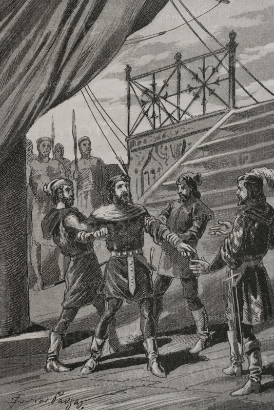 Prison of Juan of Lauria, 1299, (1890). Creator: Joan Serra y Pausas.