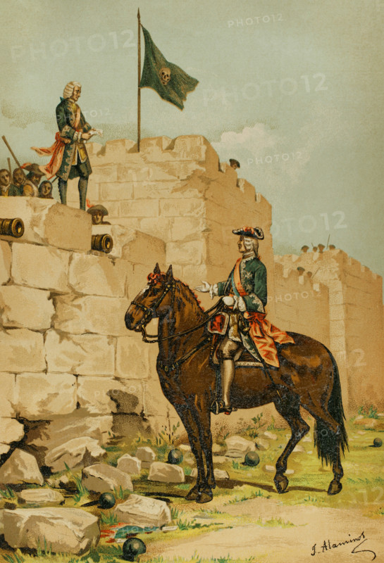War of the Spanish Succession: Catalonia campaign - Siege of Barcelona, 1714, (1891). Creator: Unknown.