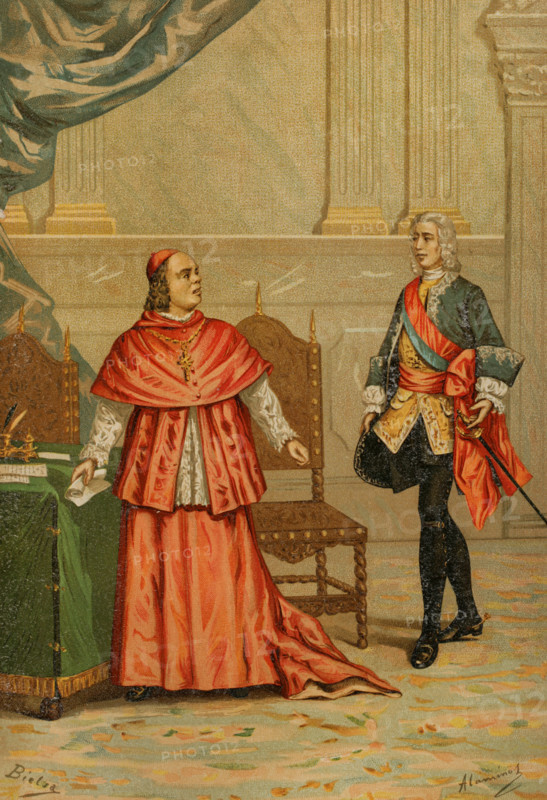 Fired of Cardinal Alberoni, 1719, (1891).  Creator: Unknown.
