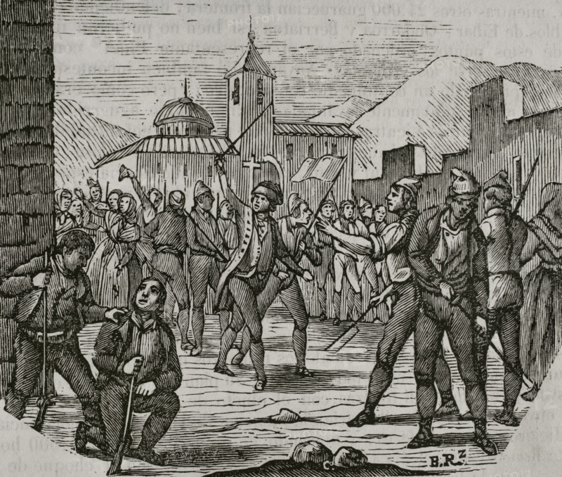 Biscayan uprising, War of Roussillon, (1793-1795), 1851.  Creator: Unknown.