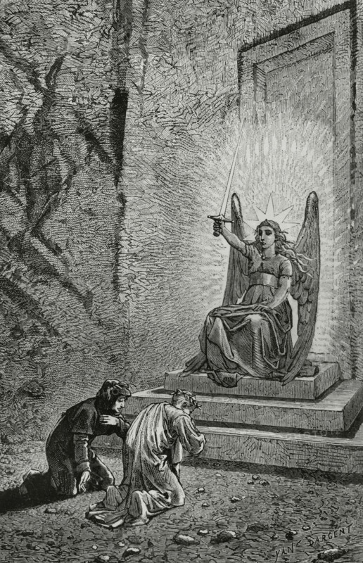 The Divine Comedy, (1307-1321): Purgatory, 1888.  Creator: Jean Edouard Dargent.