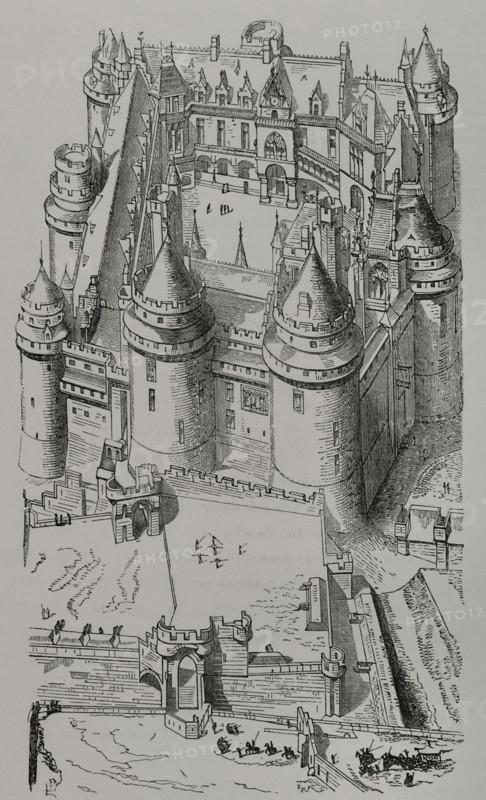 Castle of Pierrefonds, dated 1397, France. 1877.  Creator: Unknown.