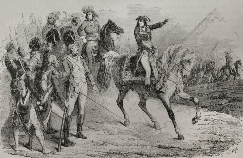 Napoleonic Wars: French Invasion of Egypt, (1798-1801), Battle of the Pyramids, (July 1798), 1879. Creator: Unknown.