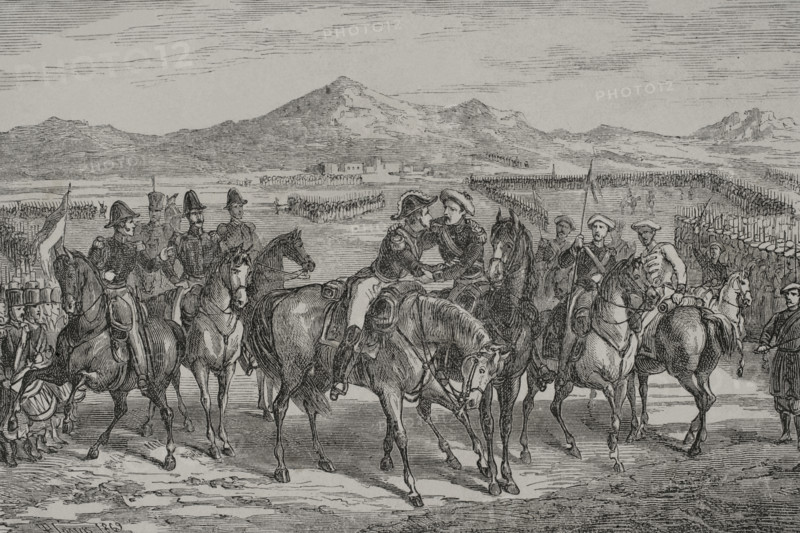The Embrace of Vergara (August 31, 1839), 1879. Creator: Unknown.