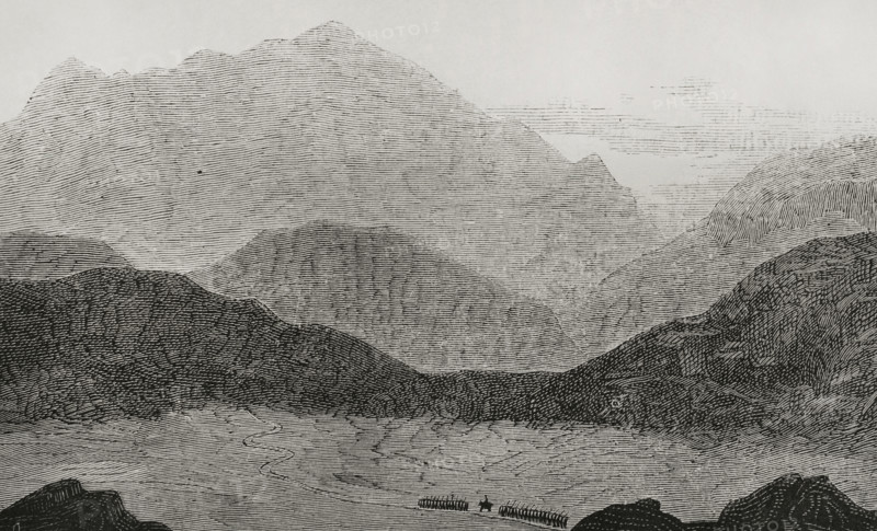 Entrance to the Bolan Pass, (present-day Pakistani territory), 1878.  Creator: Unknown.